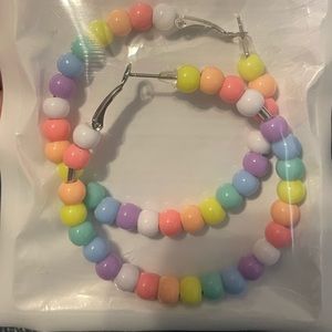 Multi-Colored Hoop Earrings